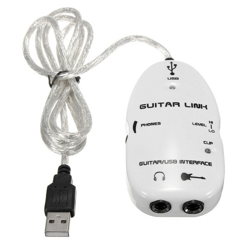 6,3 mm Jack Till USB Guitar Link Kabel Adapter Gitarr Till PC Inspelning Uppspelning Gitarr Effekter Kabel USB Gitarr Adapter 1