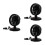 3Pcs Portable USB Car Fans ABS Compact Low Noise Adjustable Black 9