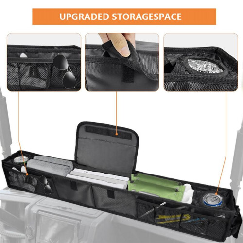 Cart Front Storage Basket with Insulated Cup Holders,Dash Tray Organizer for Electirc  Cart 2