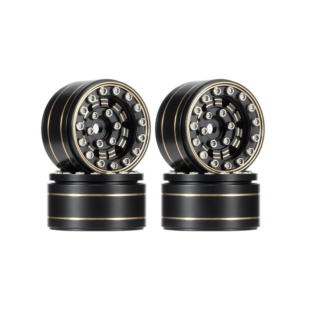 Rc Car Wheel Hub 1.0 Inch Metal Wheel Rim For 1/24 Rc Crawler Trx4m Scx24 Ax24 Smooth Rotation Stability 9073542698548