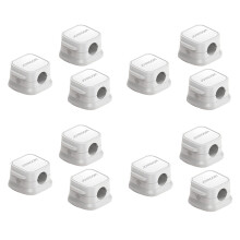 JOYROOM Magnetic Cable Clips Cord Holder, Desk Cable Management, Adhesive Wire Holder Keeper Organizer for Home Office 12 Pack