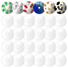 80 Pieces Clear Cds for Painting 4.8Inch Blank Cds for Decoration DIY Aesthetic Wall Cd Room Decor Transparent Wall Cds