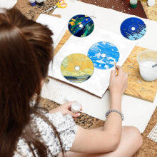 80 Pieces Clear Cds for Painting 4.8Inch Blank Cds for Decoration DIY Aesthetic Wall Cd Room Decor Transparent Wall Cds