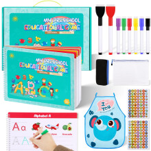 Preschool Learning Workbook with Alphabet and Number Tracing, Reward Stickers, Montessori Kit for Kids Ages 36