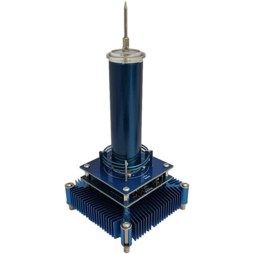 Coil Plasma Speaker with Wireless Audio, Visible Voltage Discharge, Mini Desktop Model