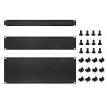 3 Pezzi 1U 2U 4U Pannello Vuoto In Metallo per Montaggio su Rack, Pannello di Riempimento per Montaggio su Rack Kit Pannello Distanziatore per Armadio