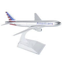 1/400 Scale American B777 Diecast Aircraft Model Accurate Alloy Construction with Display Stand