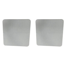 2 Stuks Silicagel Absorberende Mat voor Ijsblokjesmachine Bodem Antislip Droogmat Keukenapparaat 37,5x37,5cm Grijs