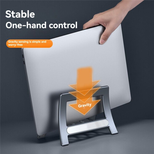 Vertical Laptop Stand Universal Desktop Stand Laptap Dock for Foldable Tablet Support Holder Silver 2
