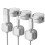 6pcs Magnetic Cable Management Clips Data Cable Cord Organizer Desk & Wall Mounted Hooks for Phone Data White 1