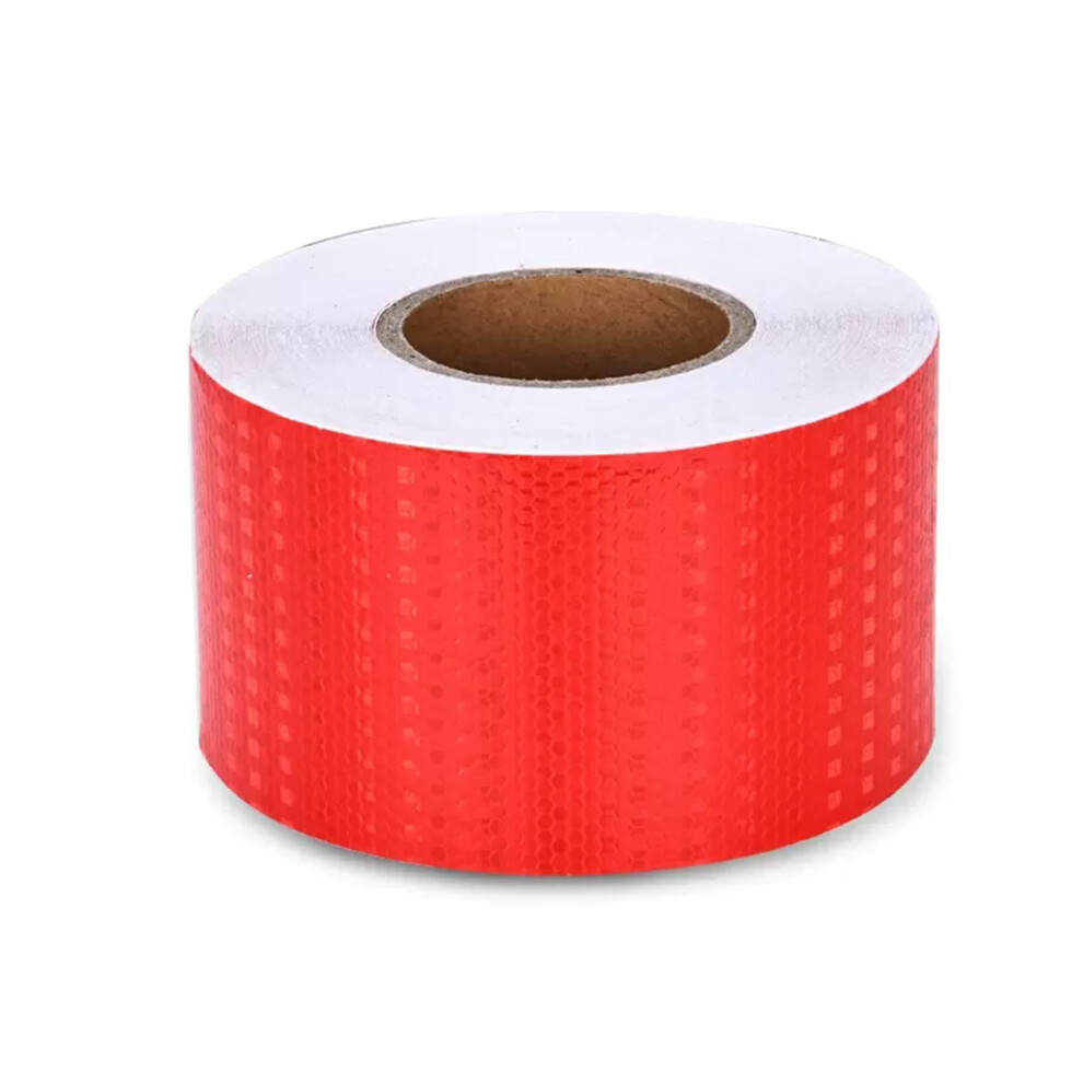 Reflective Safety Tape Roll Waterproof Selfadhesive Visibility Red For Cars Bikes 10Cm X 45M 9073542390107