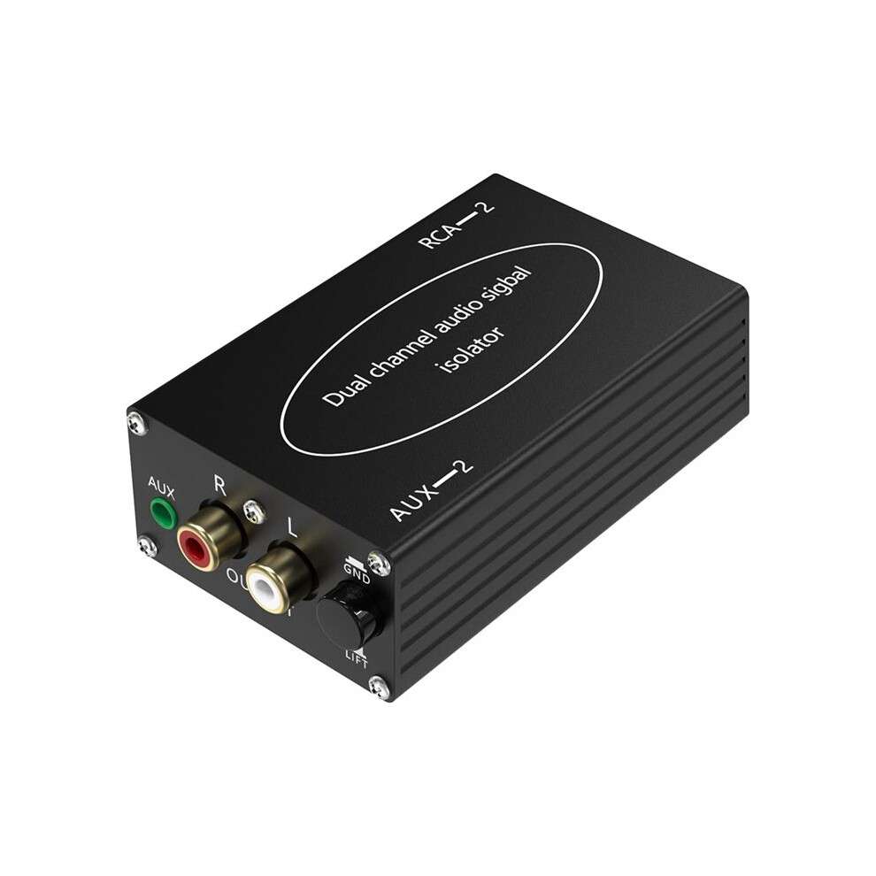 Audio Isolator Rca-2 Noise Reduction Filter Audio Eliminator, Noise Isolator Filer For Home Theater Audio Stereo Black 6031399472059