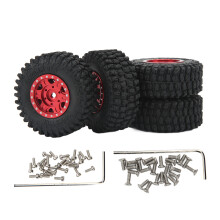 RC Beadlock-Felgen mit weichen Reifen, hergestellt aus hoch abriebfesten Materialien und mit exzellenter Verarbeitung für 1/24 Crawler-Enthusiasten