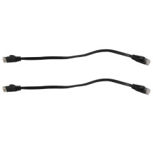 12 Pcs 1 Ft Flat Internet Network Cable Solid Cat6 High Speed Patch Lan Wire With Snagless Rj45 Connectors