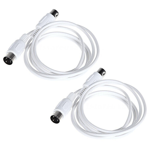 2X 5 Pines MIDI DIN PLUG Cable de Extension Macho A Macho  / 9.8 Pies