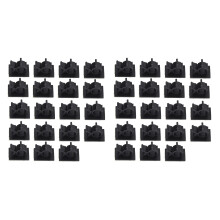 40Pcs Negro Ajustable Plástico Abrazaderas de Cable Auto-Adhesivo Clips de Cable de Coche Organizador de Alambre