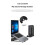 Adjustable Vertical Laptop Stand, 3-Slot Padded Stand for 16 Inch Laptops, Rectangular Base, Enhanced Stability Black 6