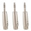 3X Adaptador de Cable Patch Minifono XLR A Hembra 6.3mm 1