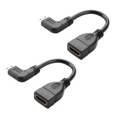 2X Zu Kabel Kabelerstellung 0 5Ft 90 Grad Rechtwinklig