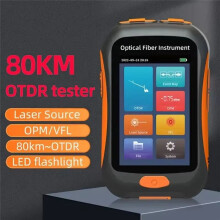 OTDR NK2800 Instrumento de Prueba de Fibra Activa Reflectómetro de Fibra Óptica de 1550 Nm y VFL OLS OPM EventMap 20dB 60/80Km UPC