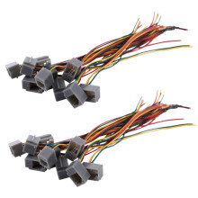 20 Pieces 616E 4P4C RJ9 Femelle Connecteur de Telephone Adaptateur W 4 Fils 8cm