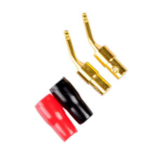 20 Paar 2 mm Bananen Stecker Schrauben Typ, Audio Lautsprecher Kabel Stecker Kupfer Vergoldet