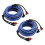 2X 5M 2 Rca to 2 Rca Plug Car Stereo Audio Cable Amplifier Braided Tool 1