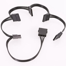 4PCS 4Pin IDE to 5 15Pin Hard Drive Power Supply Splitter Cable for DIY PC Sever 18AWG 4-Pin to 15-Pin Power