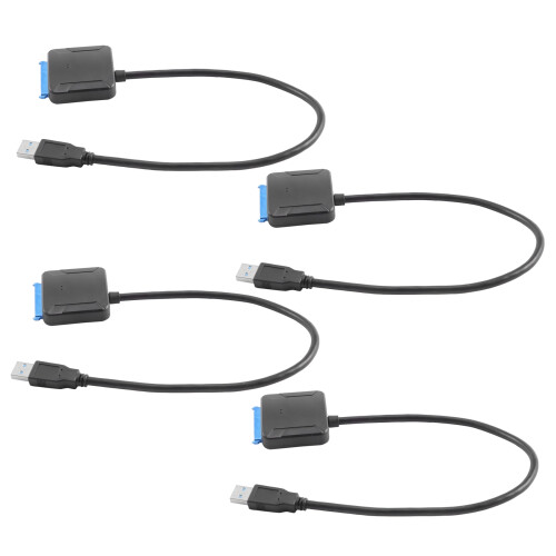 4X  to USB 3.0 2.5/3.5 HDD SSD Hard Drive Converter Cable  Adapter