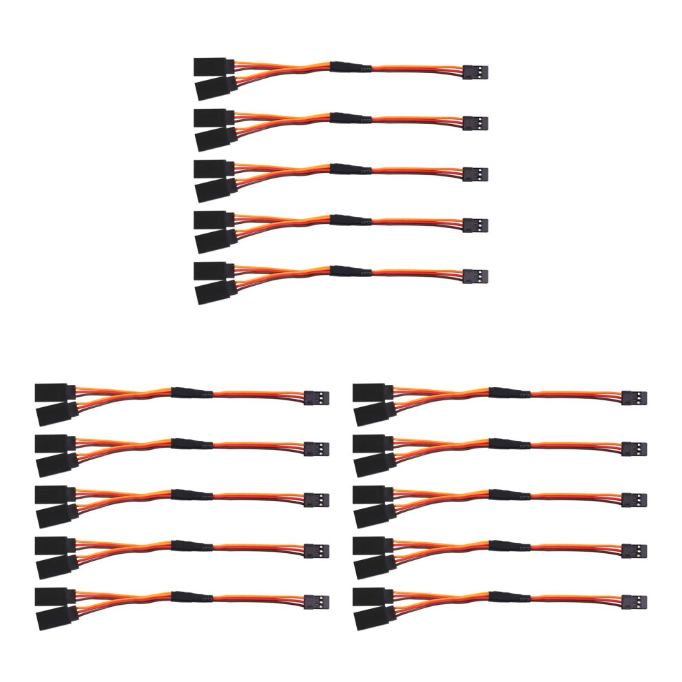 15Pcs 150Mm Y Type Extended Extension Lead Wire Cable For Futaba Jr Y Harness Servo Lead Extension 6034087638089