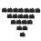 40Pcs Black Adjustable Plastic Cable Clamps Self Adhesive Car Cable Clips Wire Organizer 2