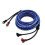2X 5M 2 Rca to 2 Rca Plug Car Stereo Audio Cable Amplifier Braided Tool 2