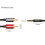 2X VEGGIEG Câble RCA Câble Audio 2RCA Vers 3,5 Câble AUX 3,5 mm Jack Rca (2M) 4