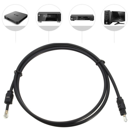 2X 1M 3Ft Toslink to  Plug 3.5mm Digital Optical SPDIF Audio Cable Gold Plated