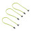 3X  3.0 Iii Sata3 Cable de Datos de 7 Pines Cables Ssd 6Gb/S de ÁNgulo Recto Cable de Datos de Disco Duro Hdd(Verde) 1