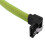 4Pcs 50CM  3.0 III SATA3 7Pin Data Cable Right Angle 6Gb/S SSD Cables HDD Hard Disk Data Cord(Green) 8