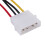 2X Cable Adaptador Conversor  Potencia Hembra A  Macho. 6 Pulgadas 6