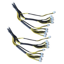 2X Cavo di Uscita da 1200 W 1600 W Nuovo Connettore di Alimentazione PCIE Un 10 Pin per Bitmain APW7 + APW3 PSU D3