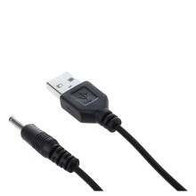 3 Pcs 3.5mm x 1.3mm Black USB Cable Lead Charger Cord Power Supply