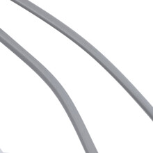 2X Gray Plastic Noodles 6P6C RJ11 M/M Flat Telephone Cable Cord 5M 16Ft