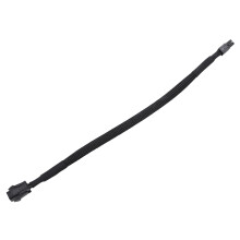 3X Sleeved ATX 4 Pin P4 Male to ATX P4 Female CPU Power Extension Cable Black