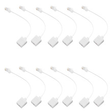 12 Socket 8P4C / RJ45 Male RJ11 6P4C to Female M / F Adapter Telephone Ethernet