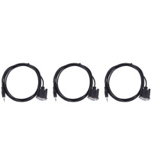 3X Cable Femelle A 9 Broches VGA Db9, DB 9 Femelle A Trs 3,5 mm (1/8 Pouce)Cable de Donnees Serie Stereo Male Trs-6 Pieds