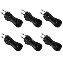 6X RJ11 6P4C Cable Cordon de Telephone ADSL Modem 10 Metres