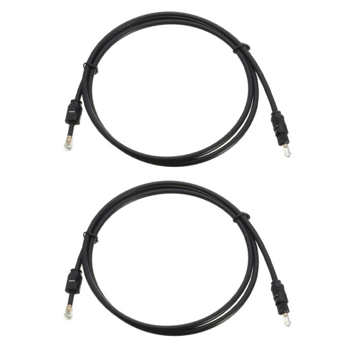 2X 1M 3Ft Toslink to  Plug 3.5mm Digital Optical SPDIF Audio Cable Gold Plated 1