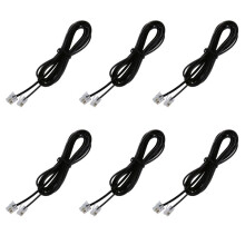 6X RJ11 6P4C Telephone Cable Cord ADSL Modem 2 Meters