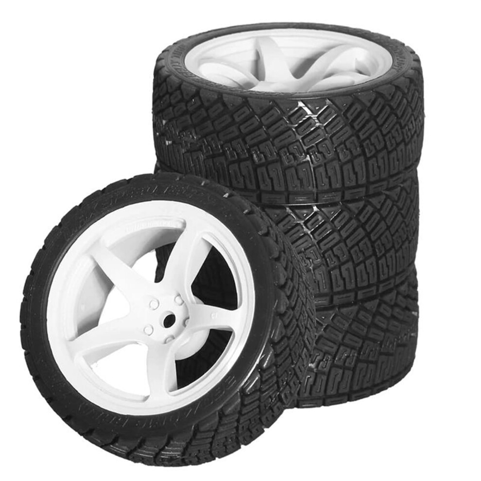 Rc Car Tires And Drift Wheels For Tamiya 1/10 Tt01 Tt02 Xv01 Xv02, Enhanced Grip, Racing Look, 4Pcs 9073542390459