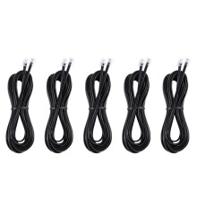 5X RJ11 6P4C Telefonkabelkabel ADSL Modem 5 Meter