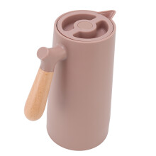 Caraffa da caffè marrone da 1 L, 12,5  24,5 cm, in legno di faggio