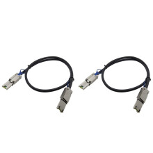 2X Cabo de TransmissãO de Alta Velocidade para Servidor de Disco RíGido SAS 26Pin SFF-8088 para SFF-8088 3.33TF / 1M
